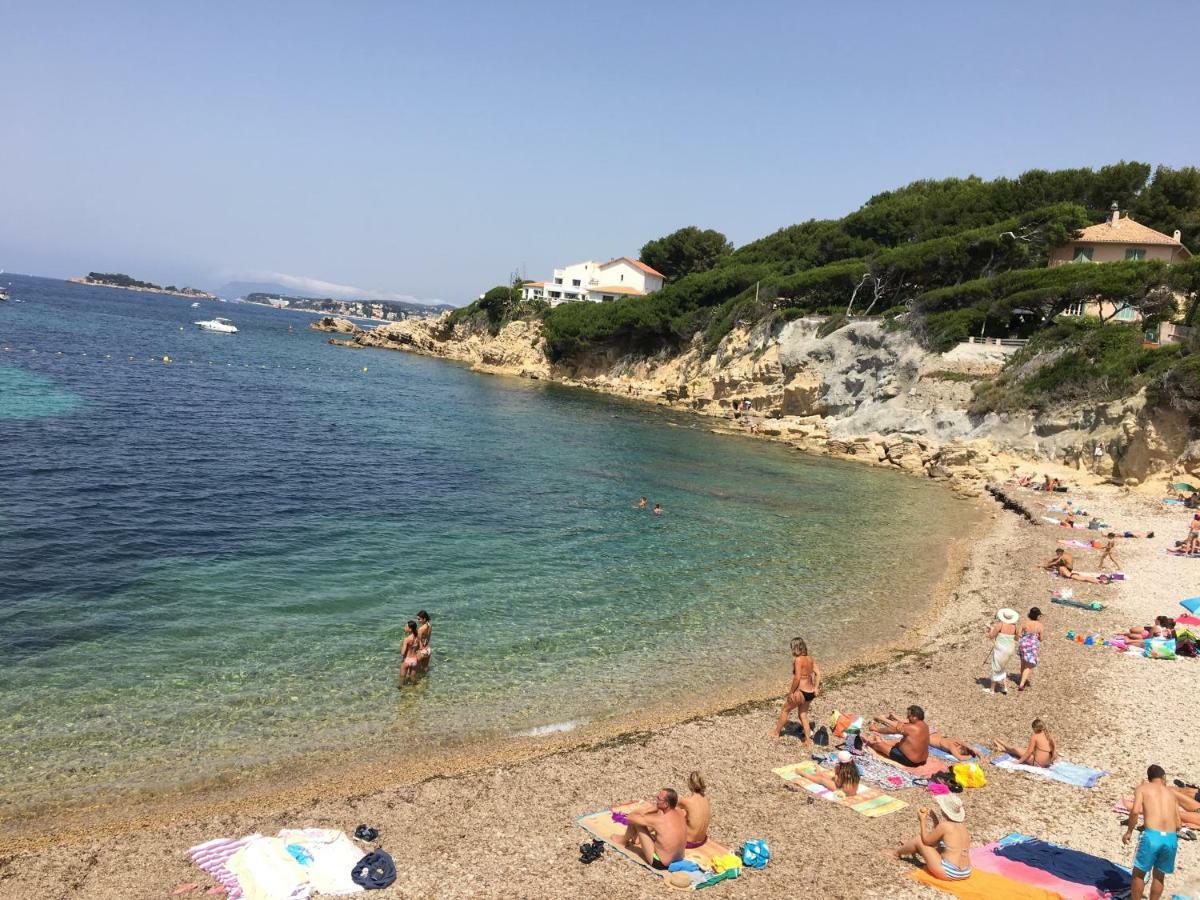 T2 Rez de jardin 300m Plage de Beaucours Sanary sur Mer Extérieur photo