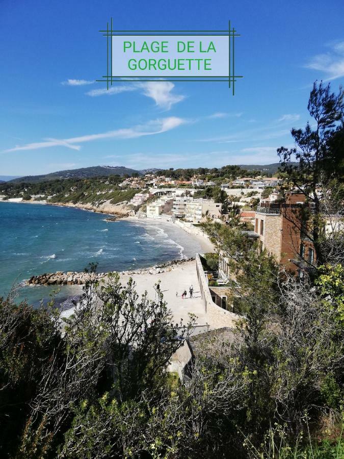 T2 Rez de jardin 300m Plage de Beaucours Sanary sur Mer Extérieur photo